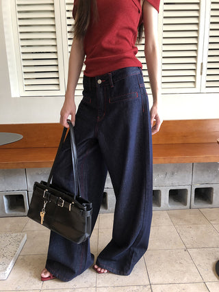 blue retro jeans