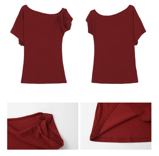 red retro top