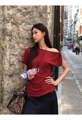red retro top