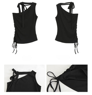 black slim top