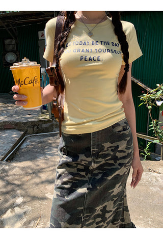 yellow unique top