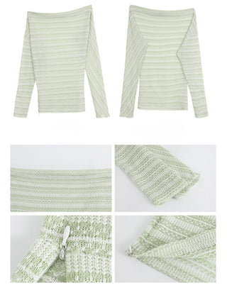 green sun blouse