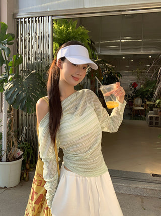 green sun blouse