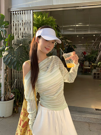 green sun blouse