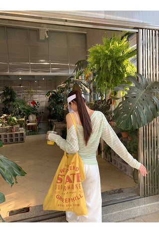 green sun blouse