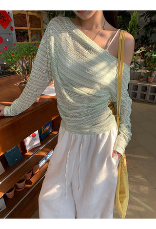 green sun blouse