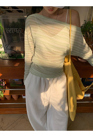 green sun blouse