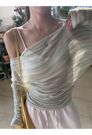 green sun blouse