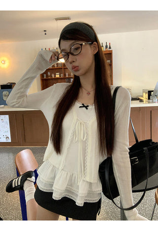 white lace cardigan
