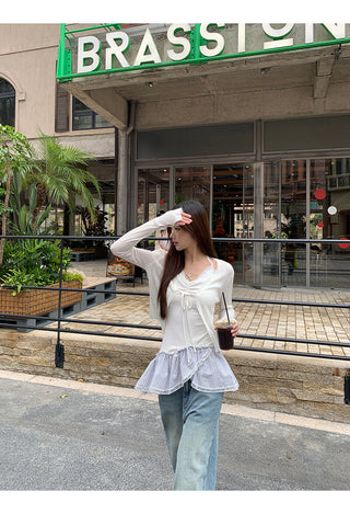 white lace cardigan