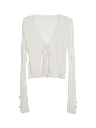 white lace cardigan