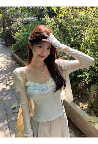 white lace cardigan