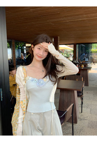 white lace cardigan