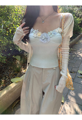 white lace cardigan