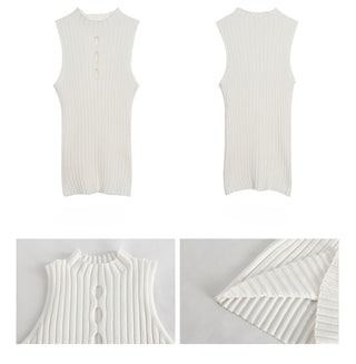 white knit vest
