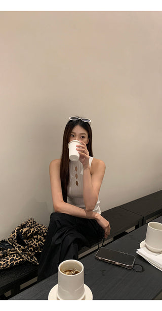 white knit vest