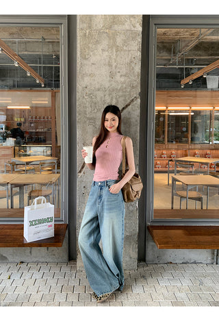 white knit vest