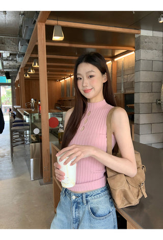 white knit vest