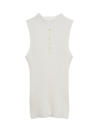 white knit vest