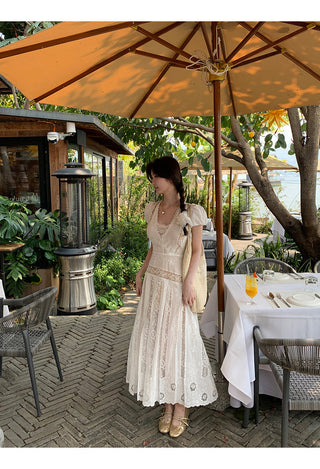 white lace dress
