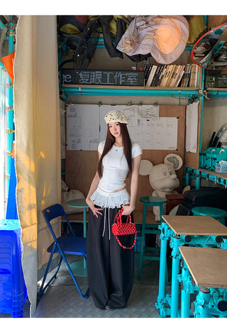 black wide pants
