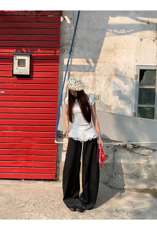 black wide pants