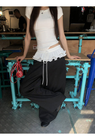 black wide pants