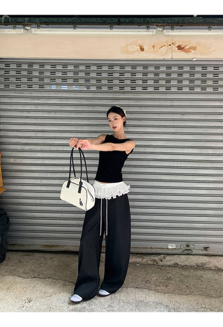 black wide pants