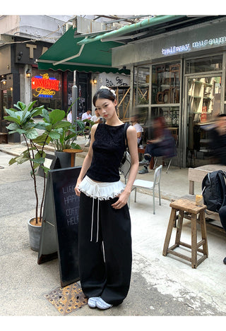 black wide pants