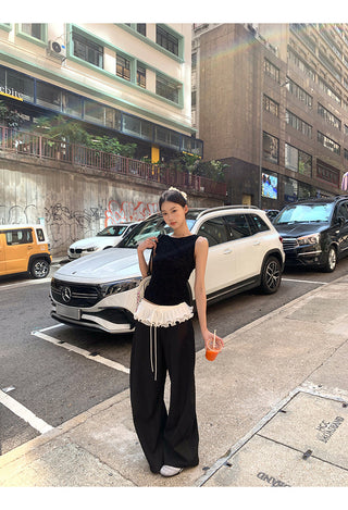 black wide pants
