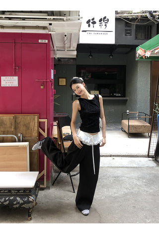 black wide pants