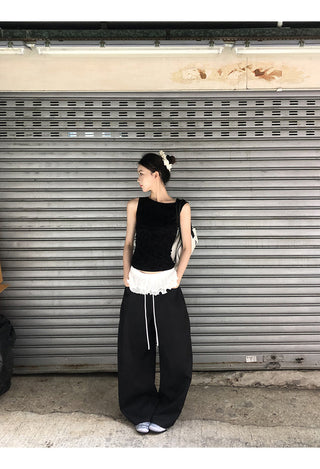 black wide pants