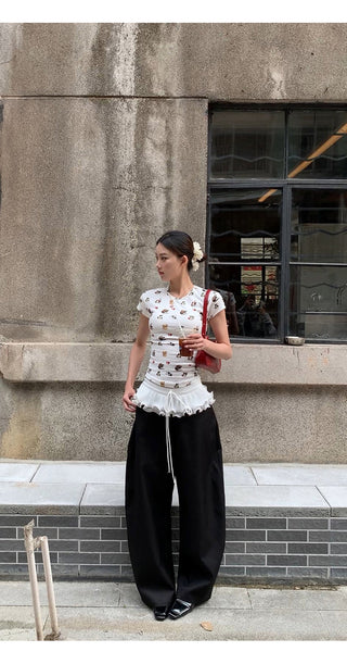black wide pants