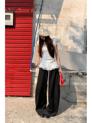 black wide pants