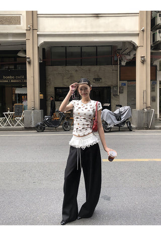 black wide pants