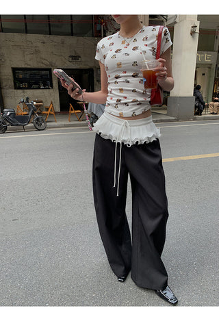 black wide pants