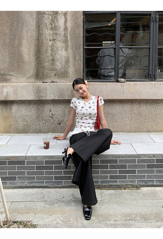black wide pants