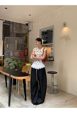 black wide pants
