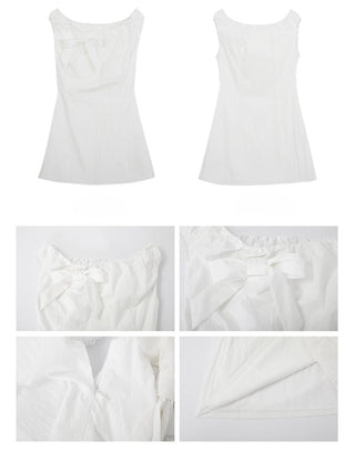 white petite dress