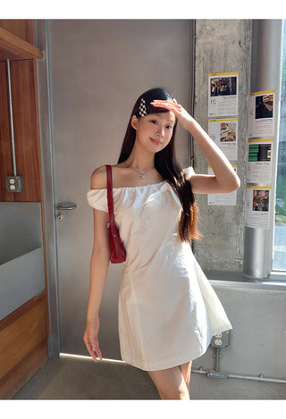 white petite dress