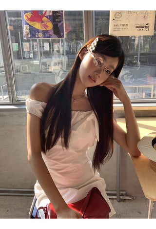 white petite dress