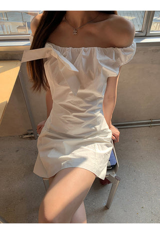 white petite dress