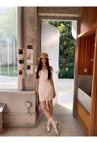 white petite dress