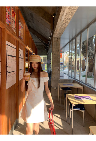 white petite dress