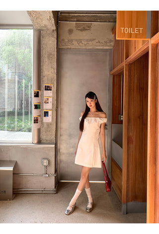 white petite dress