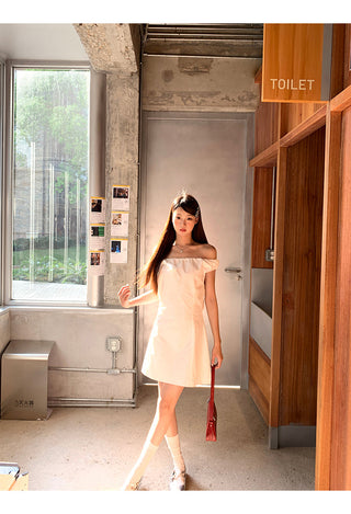 white petite dress