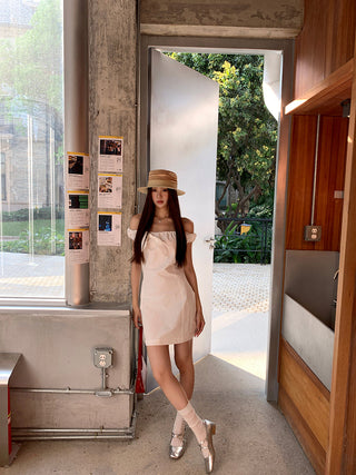 white petite dress