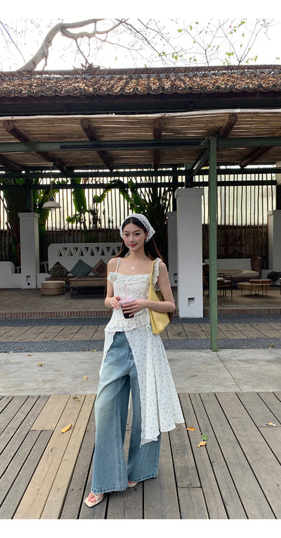 floral irregular dress