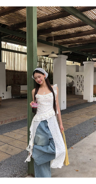 floral irregular dress