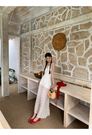 white sheath dress